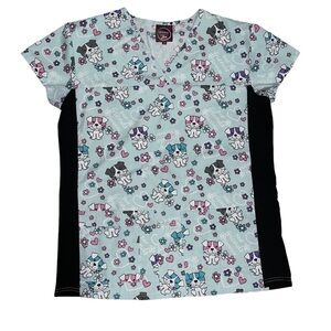 Divine Scrubs EUC Puppy Scrub Top